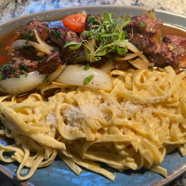 Fettuccine Huancaina.