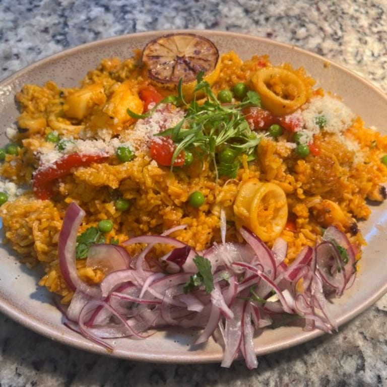 Arroz con Mariscos: A Peruvian Seafood Delight